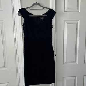 Adrianna Papell Midnight Blue Midi Dress, worn once